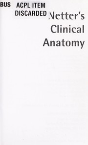 Cover of: Netter's clinical anatomy