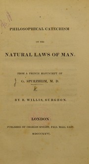 Cover of: A philosophical catechism on the natural laws of man