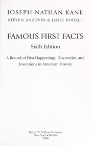 Cover of: Famous First Facts by 