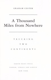 A thousand miles from nowhere by Graham Coster