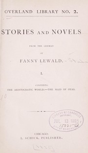 Stories and novels by Fanny Lewald