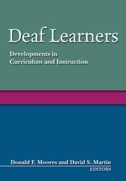 Cover of: Deaf learners by Donald F. Moores and David S. Martin, editors.