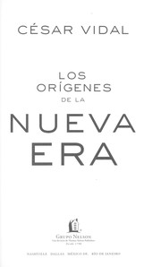 Cover of: Los orígenes de la Nueva Era