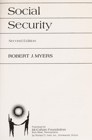 Cover of: Social security by Robert Julius Myers