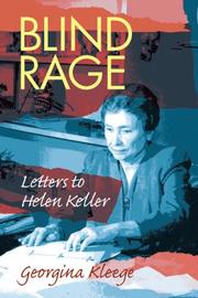 Cover of: Blind Rage: Letters to Helen Keller