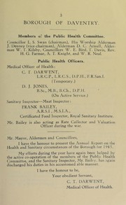 [Report 1945] by Daventry (England). Borough Council