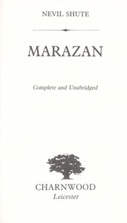 Cover of: Marazan by Nevil Shute
