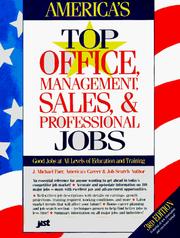 Cover of: America's top office, management, sales & professional jobs