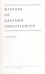 Cover of: History of eastern Christianity
