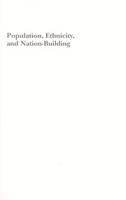 Cover of: Population, ethnicity, and nation-building by edited by Calvin Goldscheider.