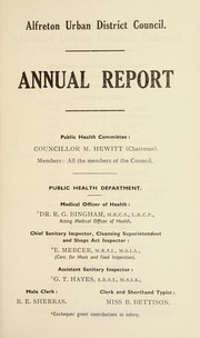 [Report 1952] by Alfreton (England). Urban District Council