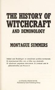 Cover of: The history of witchcraft and demonology. by Montague Summers