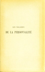 Cover of: Les maladies de la personnalit©♭