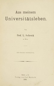 Cover of: Aus meinem Universit©Þtsleben