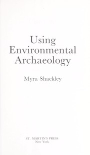 Cover of: Using environmental archaeology