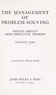 The management of problem-solving