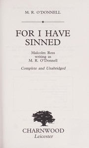Cover of: For I Have Sinned