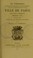 Cover of: Les ordonnances faictes et publi©♭es ©  son de trompe par les carrefours de ceste ville de Paris pour ©♭viter le dangier de peste 1531