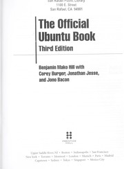 Cover of: The official Ubuntu book by Benjamin Mako Hill ... [et al.].