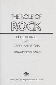 Cover of: The role of rock