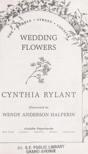 Cover of: Wedding flowers