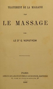 Cover of: Traitement de la migraine par la massage