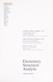 Cover of: Elementary structural analysis