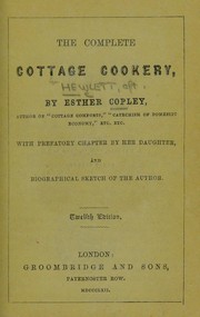 Cover of: The complete cottage cookery