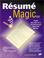 Cover of: Reśumé magic