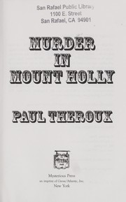 Murder in Mount Holly by Paul Theroux