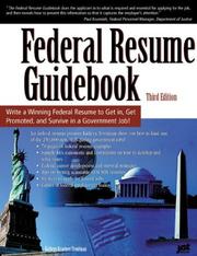 Cover of: Federal Resume Guidebook by Kathryn K. Troutman, Kathryn K. Troutman