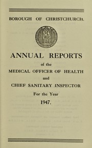 Cover of: [Report 1947]