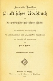 Cover of: Praktisches Kochbuch f©ơr die gew©œhnliche und feinere K©ơche