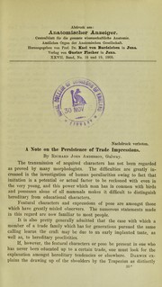 Cover of: A note on the persistence of trade impressions