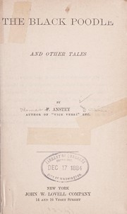 Cover of: The black poodle, and other tales
