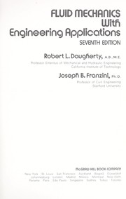 Cover of: Fluid mechanics, with engineering applications | Daugherty, Robert L.