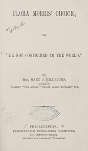 Cover of: Flora Morris' choice