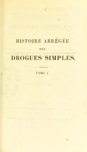 Cover of: Histoire abr©♭g©♭e des drogues simples