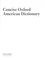 Cover of: Concise Oxford American dictionary.