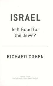 Cover of: Israel: is it good for the Jews?