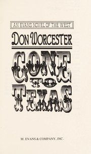 Cover of: Gone to Texas