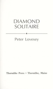 Cover of: Diamond solitaire by Peter Lovesey