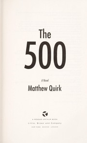 Cover of: The 500: a novel