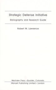 Cover of: Strategic Defense Initiative: bibliography and research guide