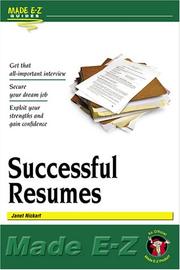 Cover of: Successful resumes made E-Z