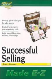 Cover of: Successful Selling (Made E-Z) by Gerard I. Nierenberg