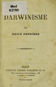 Cover of: Le Darwinisme by ©mile Ferri©·re