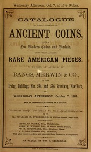 Cover of: Catalogue of a small collection of ancient coins ...
