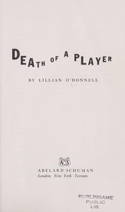Cover of: Death of a player by 