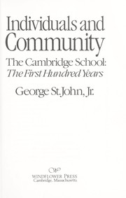 Individuals and community, the Cambridge School by George St. John